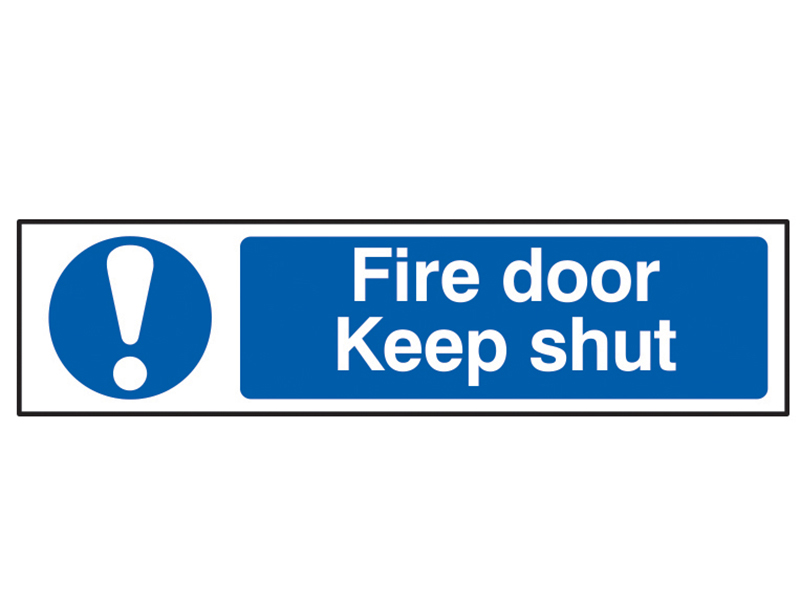 Scan Fire Door Keep Shut - PVC Sign 200 x 50mm SCA5004
