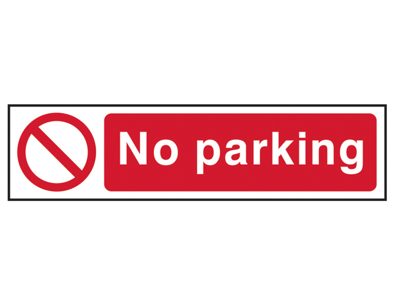 Scan No Parking - PVC Sign 200 x 50mm SCA5056