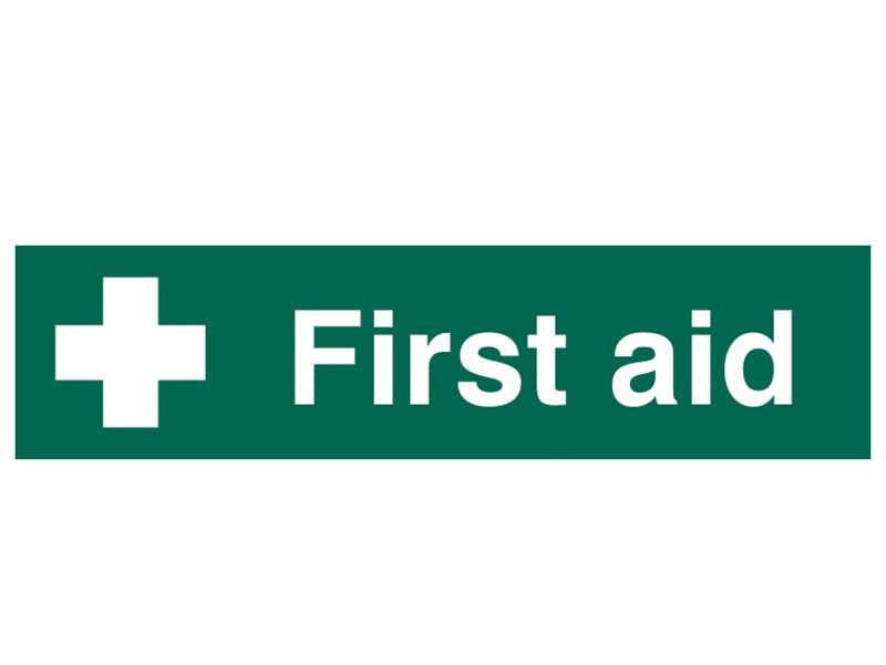 Scan First Aid - PVC Sign 200 x 50mm SCA5212