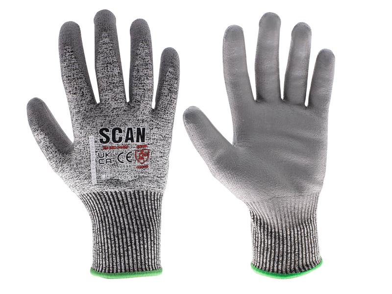 Scan PU Palm Cut D Gloves - L (Size 9) SCAGLOCUTDL