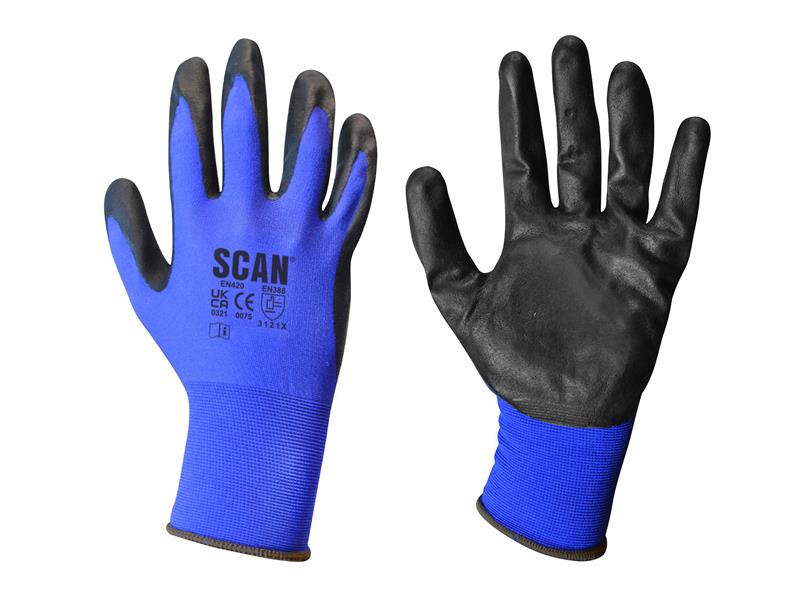 Scan Max - Dexterity Nitrile Gloves - M (Size 8) SCAGLODEXTM