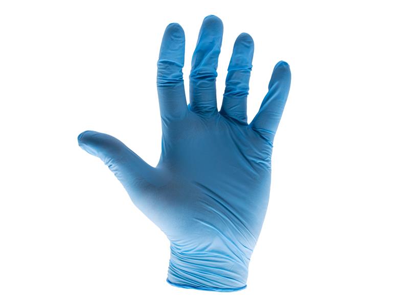 Scan Blue Nitrile Disposable Gloves Large (Box of 100) SCAGLODNL