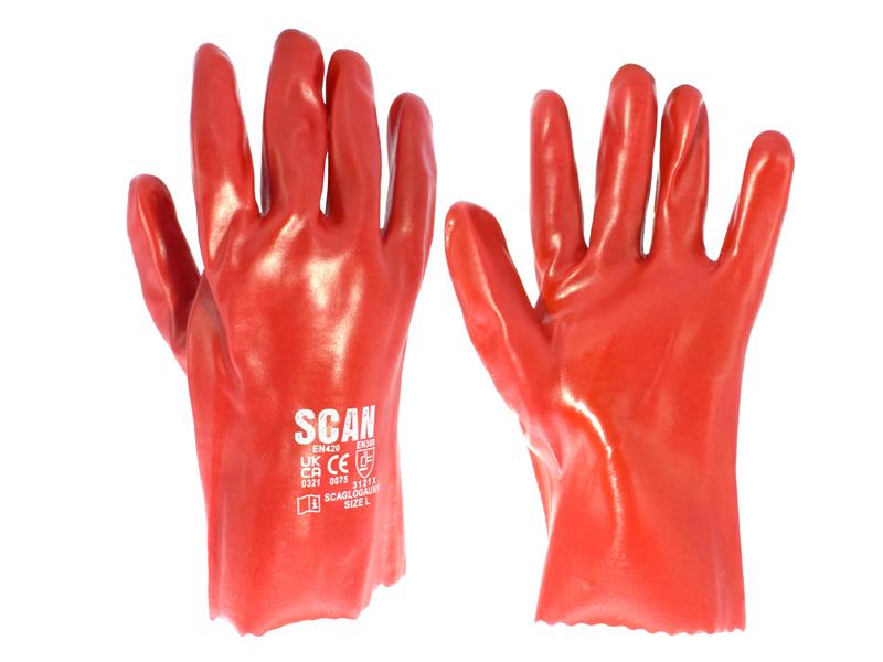 Scan PVC Gauntlets 27cm (11in) - L (Size 9) SCAGLOGAUN11