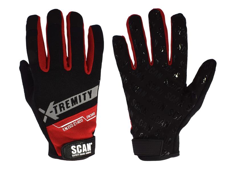 Scan Work Gloves with Touch Screen Function - XL (Size 10) SCAGLOTOUCHX