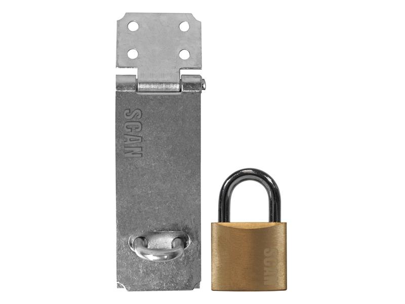 Scan Hasp and Staple 117mm + 40mm Padlock SCAPHSGP117