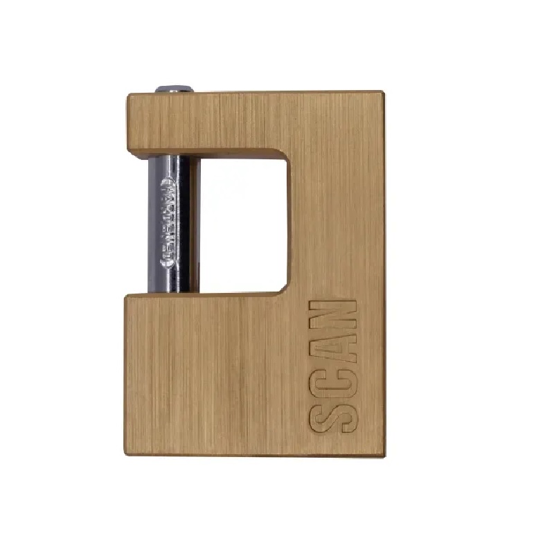 Scan Brass Shutter Padlock 80mm