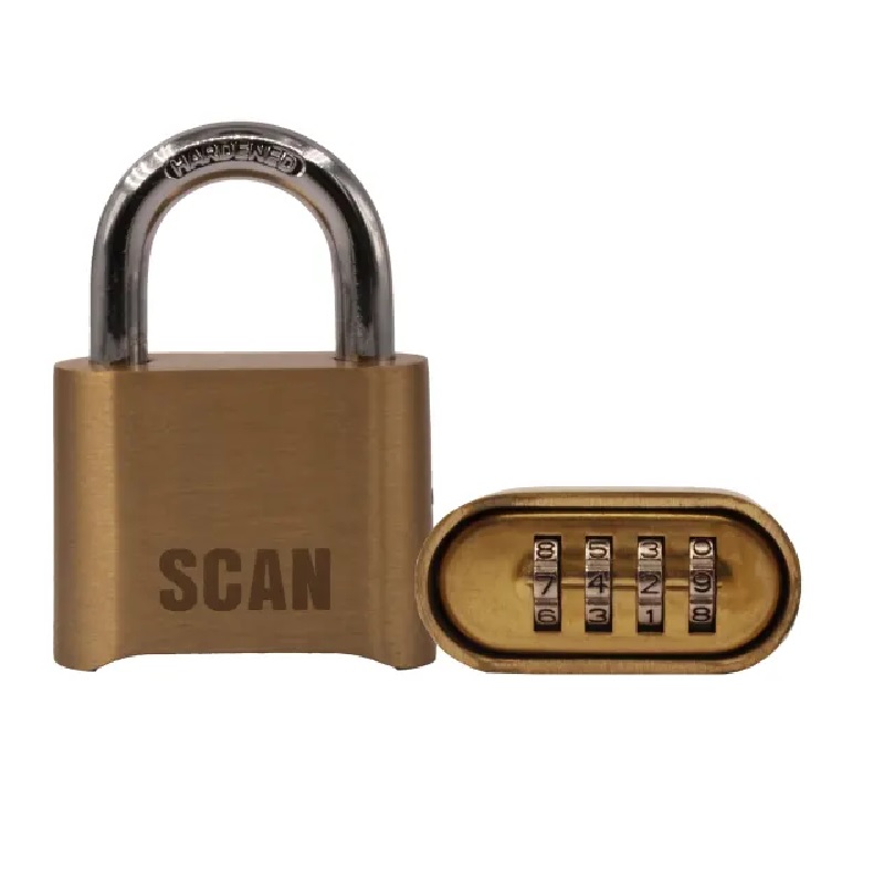 Scan Brass Combination Padlock 50mm