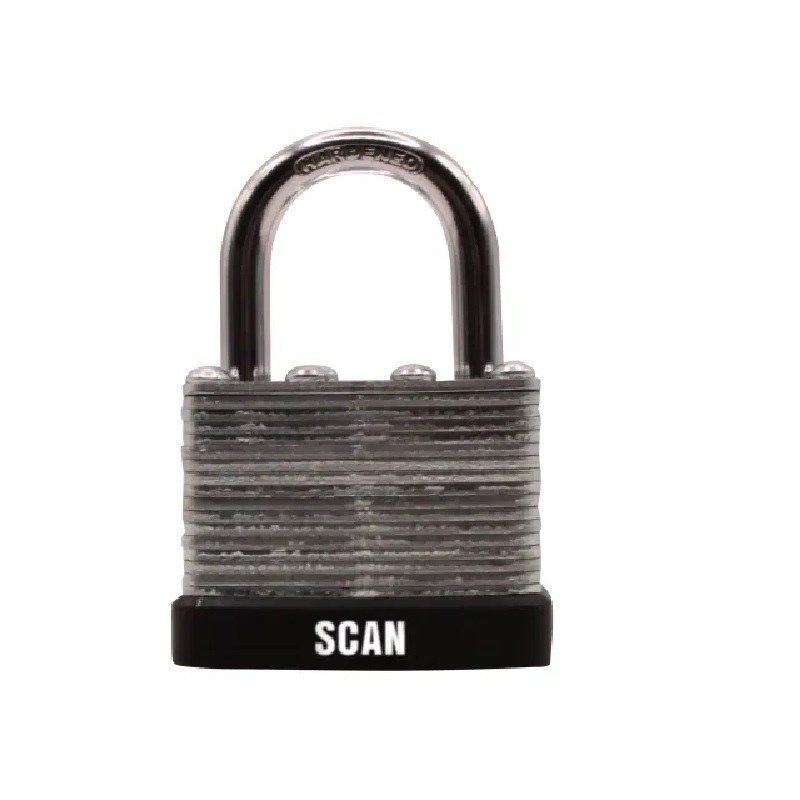 Scan Laminated Steel Padlock 40mm Keyed Alike Pack of 2