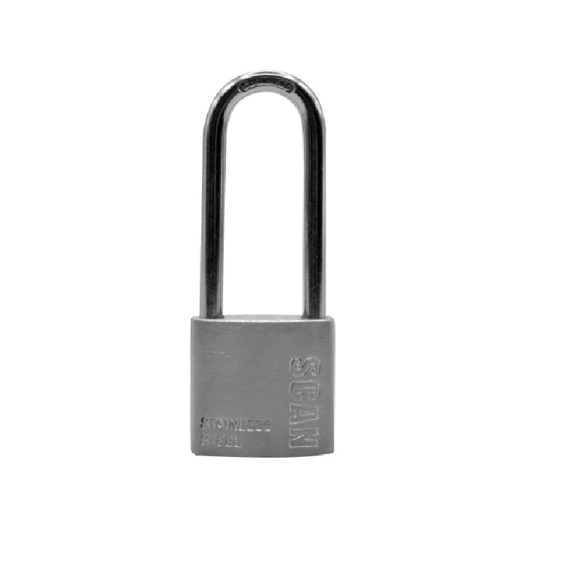 Scan Stainless Steel Padlock 32mm Long Shackle