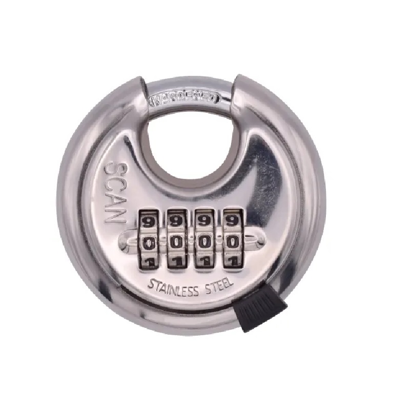 Scan Stainless Steel Disk Type Combination Padlock 70mm