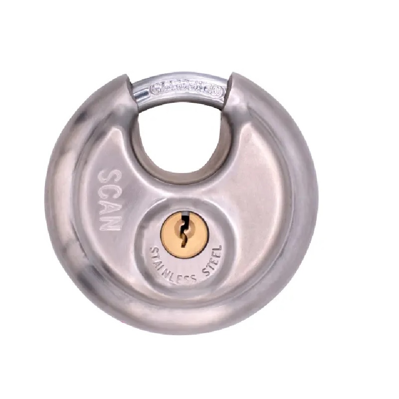Scan Stainless Steel Disk Type Padlock 70mm