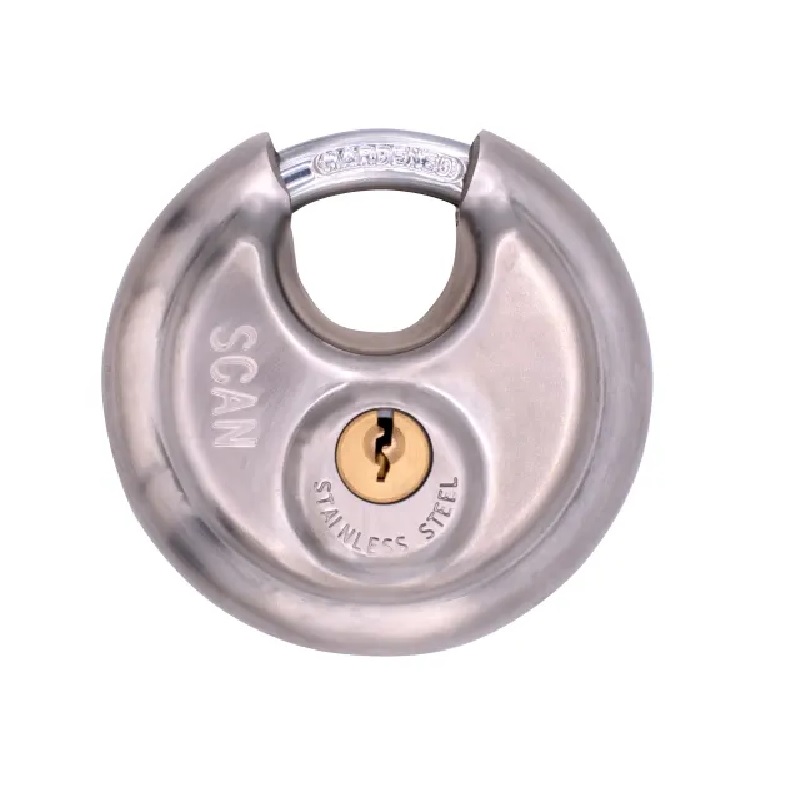 Scan Stainless Steel Disk Type Padlock 80mm