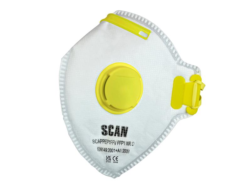 Scan Fold Flat Valved Disposable Mask FFP1 (Pack of 3) SCAPPEP1FFV