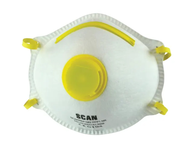 Scan Moulded Disposable Mask Valved FFP1 (Pack of 3)