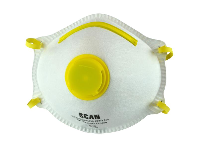 Scan Moulded Disposable Mask Valved FFP1 Protection (Box 10) SCAPPEP1MVB