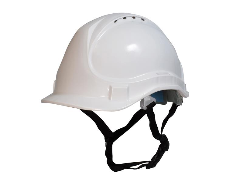 Scan Short Peak Safety Helmet White SCAPPESHSPW