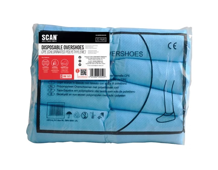 Scan Disposable Overshoes - PK20 - SCAWWDISSHOE