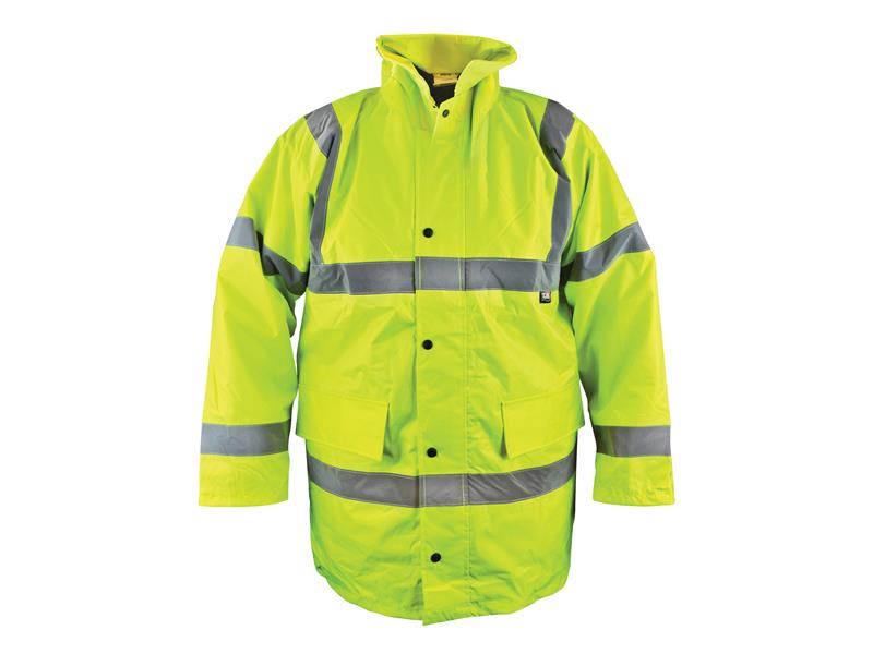 Scan Hi-Vis Yellow Motorway Jacket - L (44in) SCAWWHVMJL