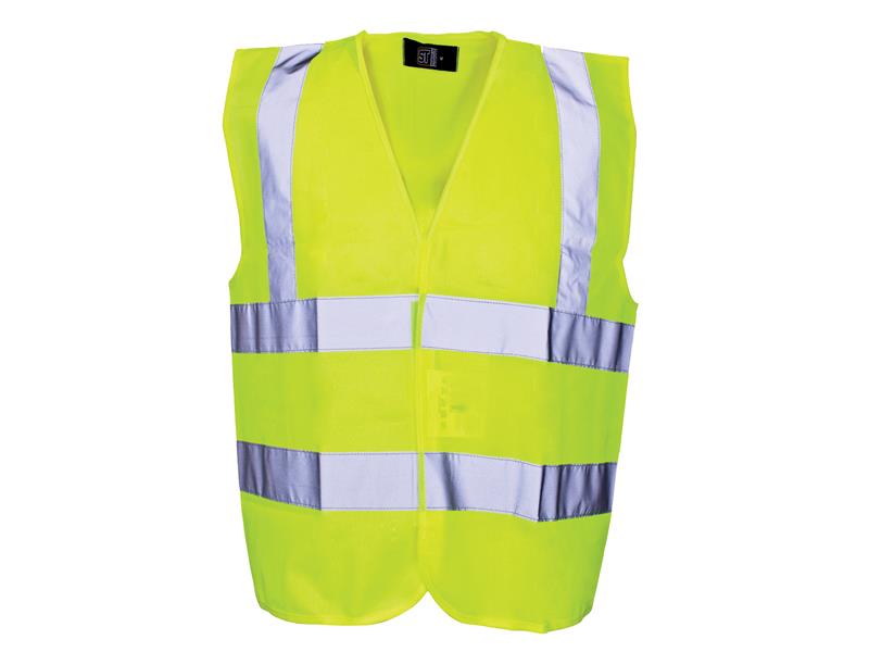 Scan Hi-Vis Waistcoat Yellow - Child 7-9 SCAWWHVWC9