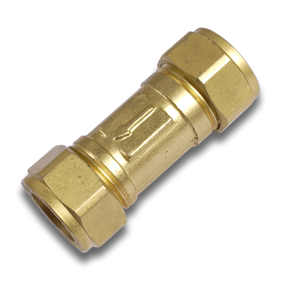 22mm Single Check Valve Brass C x C Non-Return