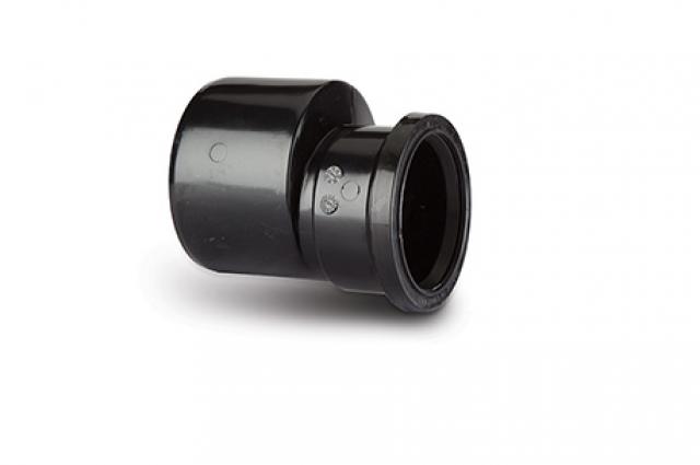 Polypipe 82mm / 3in Ring Seal Soil System - 82mm/3in Reducer to 50mm/2in - Black