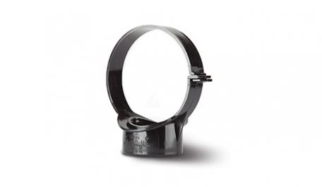 Polypipe 110mm / 4in Soil System - Strap Boss Side Fix - Black