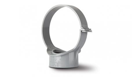 Polypipe 110mm / 4in Soil System - Strap Boss Side Fix - Grey