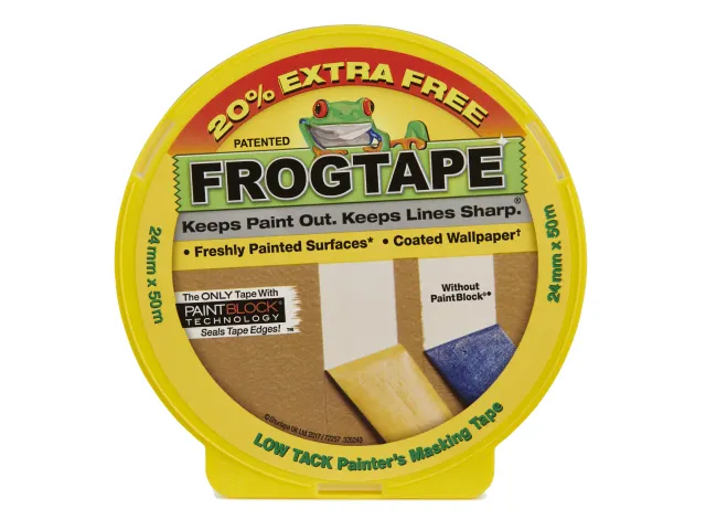 Shurtape Frog Tape Delicate Surface Masking Tape 24mm x 50 Metre