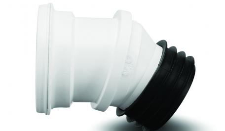 Polypipe Kwickfit 110mm Pan Connector Adj 0-30 Degree