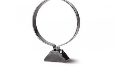 Polypipe 110mm / 4in Soil System - Pipe Clip Plastic Coated - Black