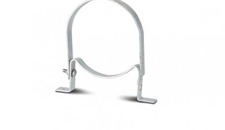 Polypipe 160mm / 6in Soil System - Pipe or Socket Clip Galvanised