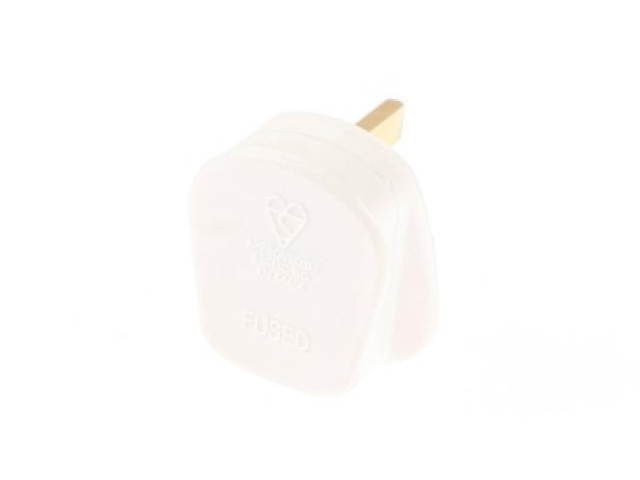 SMJ 13Amp Fused Plug White