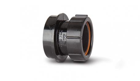 Polypipe Soil Boss Adaptor Solvent x Compression 32mm - Black