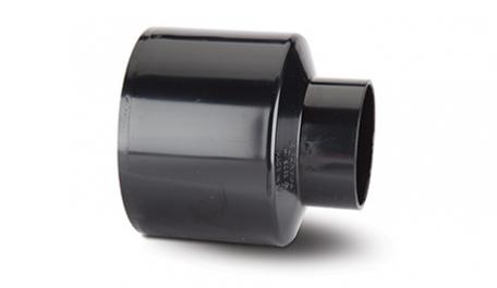 Polypipe 110mm / 4in Ring Seal Soil System - Soil to Waste Adaptor - Black