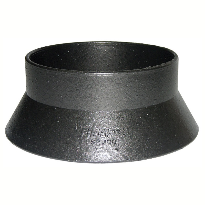 Floplast SP300CI 110mm/4 Inch Ring Seal Soil System - Weathering Collar - Faux Cast Iron