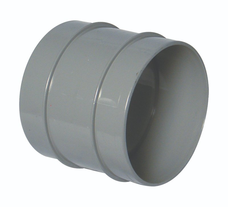 Floplast SS106OG 110mm/4 Inch Solvent Weld Soil System - Coupling Double Socket - Olive Grey