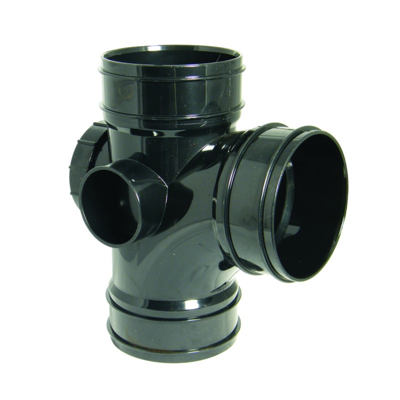 Floplast SS503B 110mm/4 Inch Solvent Weld Soil System - 92.5 Degree Access Branch - Black fridge?