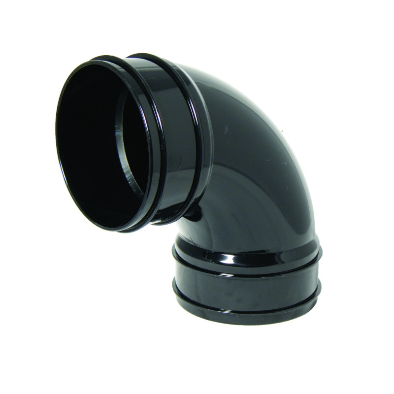 Floplast SS561B 110mm/4 Inch Solvent Weld Soil System - 92.5 Degree Double Socket Bend - Black fridge?