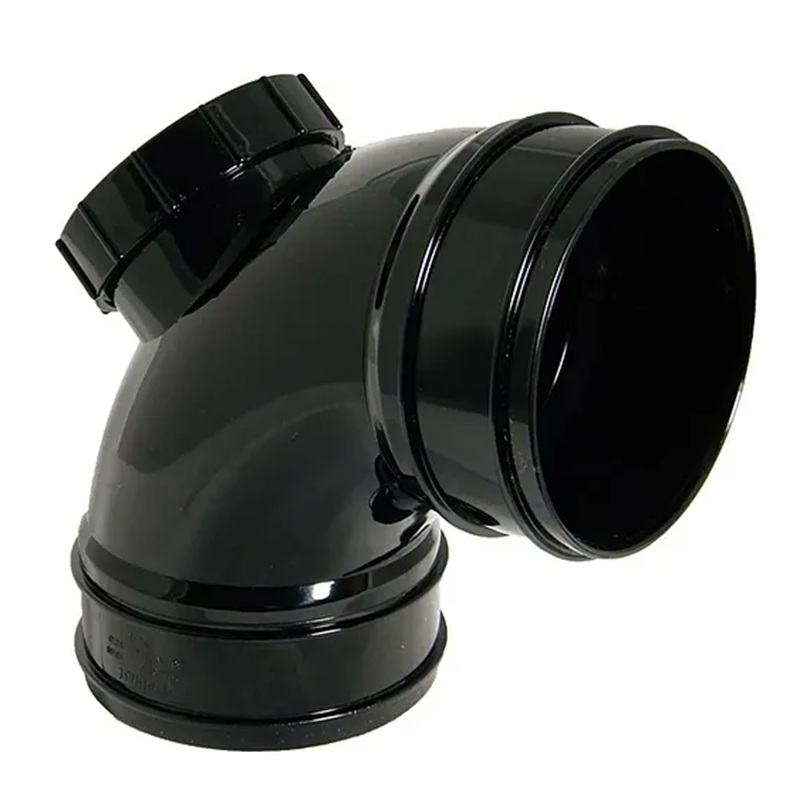 Floplast SS569B 110mm/4 Inch Solvent Weld System - 92.5 Degree Access Bend Double Socket - Black fridge?