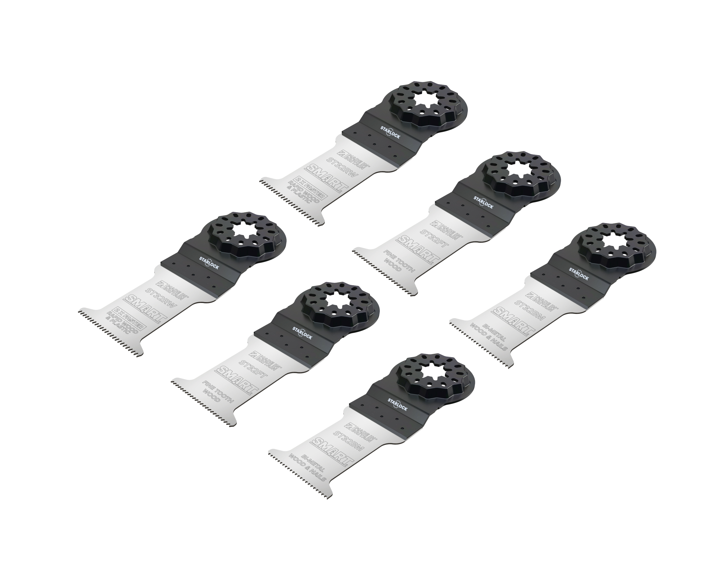 Smart Multi Tool Blade - 6pc Starlock Blade Set - ST6MAK