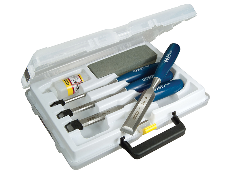 Stanley 5002 Bevel Edge Chisel Set 4 Piece - 0-16-130