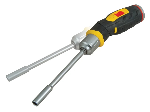 Stanley Fatmax Ratchet Screwdriver Pistol Grip With 12 Bits - FMHT0-62691	
