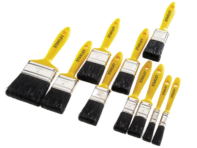 Stanley Hobby Paint Brush (Set of 10) 12mm-75mm - STPPYS00
