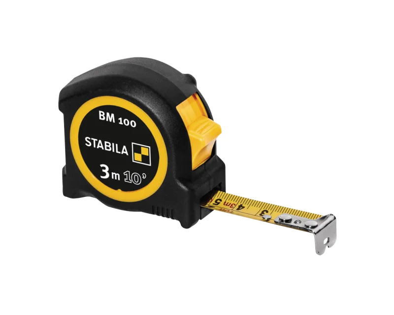 Stabila STB19569 BM 100 Compact Pocket Tape 3m/10ft (Width 19mm)