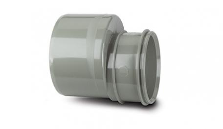 Polypipe Solvent Soil 110mm to 82mm Reducer Socket x Spigot Grey