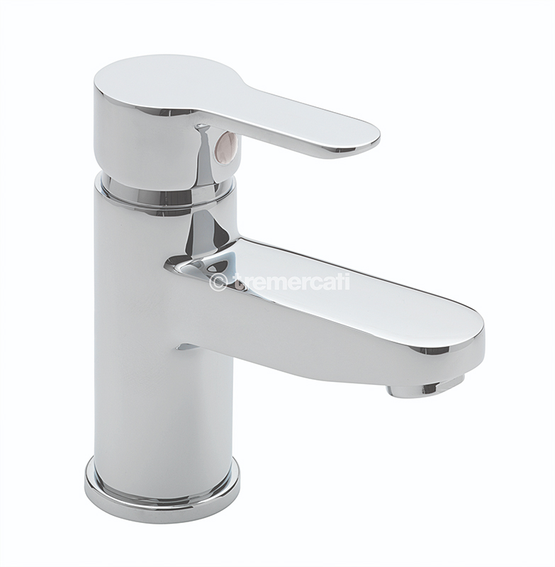 Tre Mercati Lollipop Mono Basin Mixer With Click Clack Waste - Chrome Finish