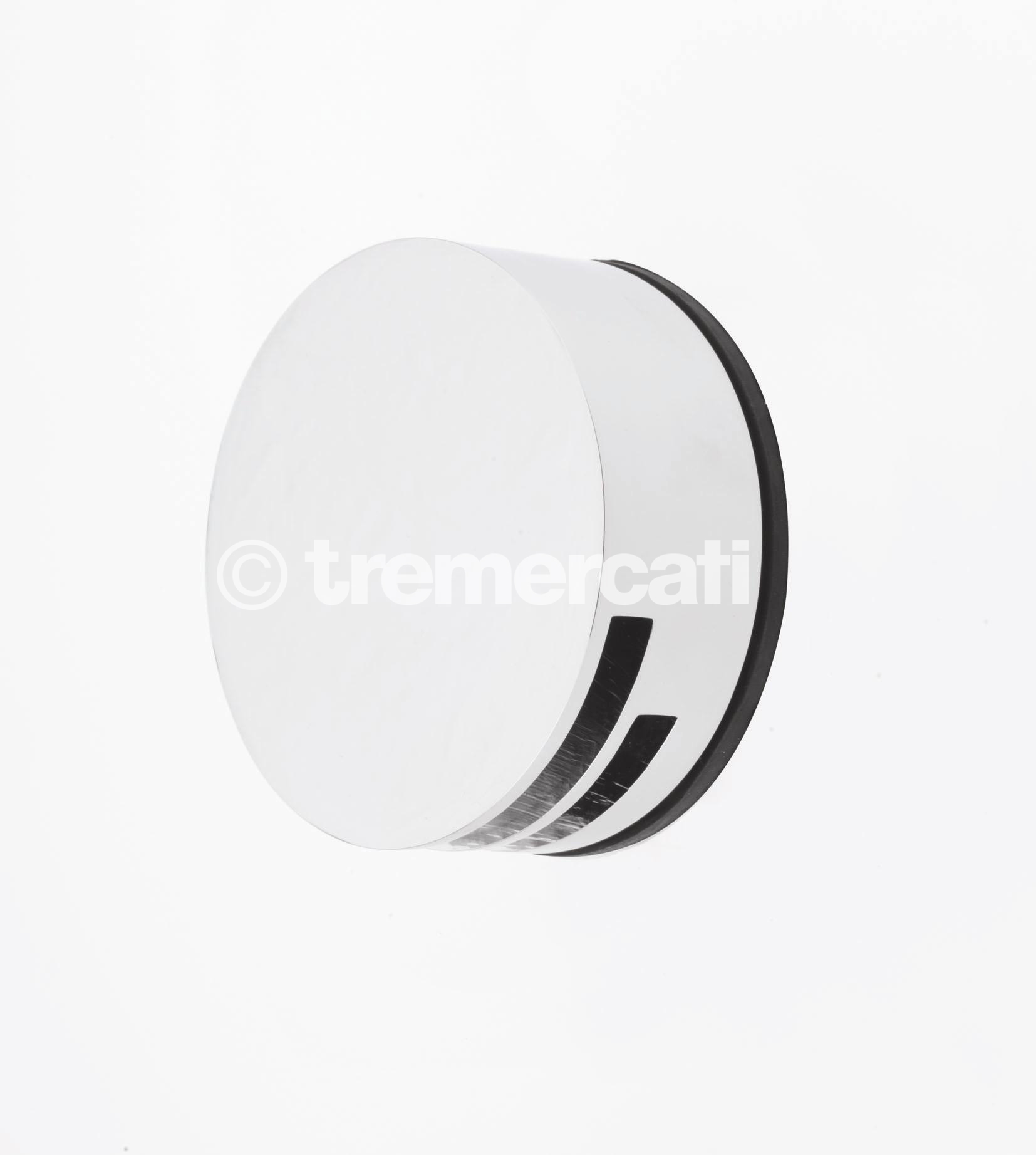 Tre Mercati Round Bath Filler With Clicker Waste - Chrome Plated (CP)