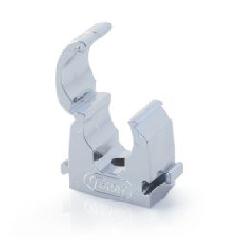 Talon Single Hinged Interlocking Pipe Clip 15mm - Chrome