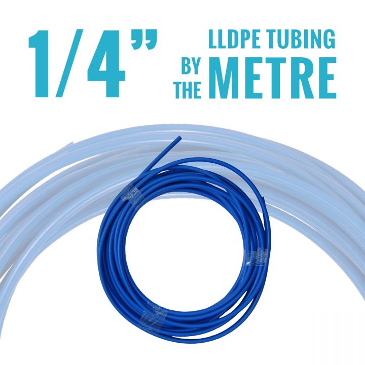John Guest LLDPE Tubing - 1/4in OD Pipe - Blue - (Sold By The Meter)