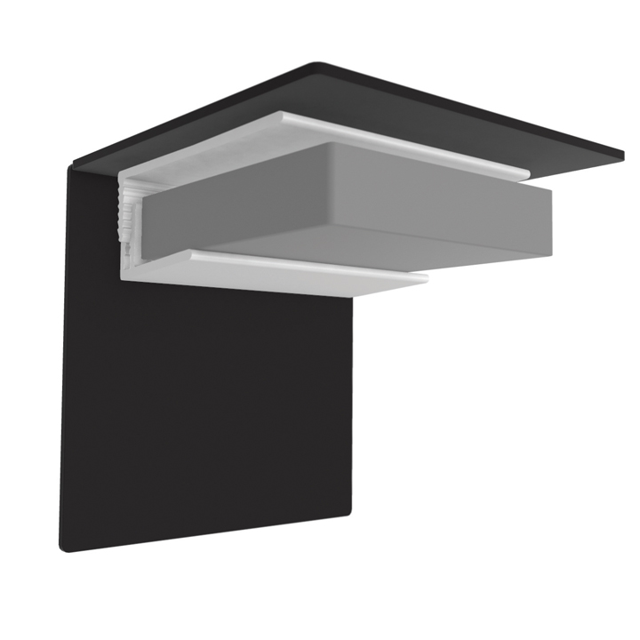 Multipanel Ceiling Panel PVC Profile - 2.7 Metre - Type L End Cap - White